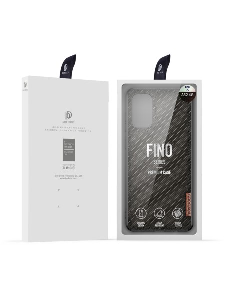 Dux Ducis Fino dėklo dangtelis, padengtas nailono medžiaga, skirtas Samsung Galaxy A32 4G žaliai Dux Ducis Fino dėklo dangtelis, padengtas nailono medžiaga, skirtas Samsung Galaxy A32 4G žaliai