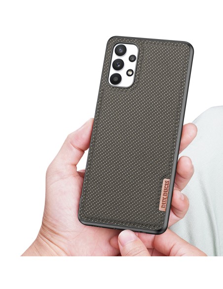 Dux Ducis Fino dėklo dangtelis, padengtas nailono medžiaga, skirtas Samsung Galaxy A32 4G žaliai Dux Ducis Fino dėklo dangtelis, padengtas nailono medžiaga, skirtas Samsung Galaxy A32 4G žaliai