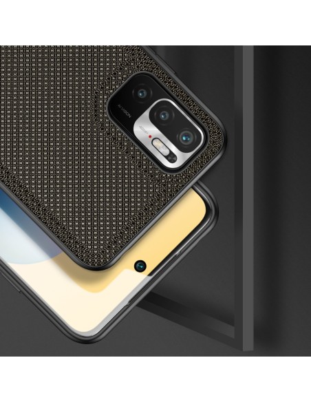 Dux Ducis Fino dėklo dangtelis padengtas nailono medžiaga Xiaomi Redmi Note 10 5G / POCO M3 PRO žalia Dux Ducis Fino dėklo dangtelis padengtas nailono medžiaga Xiaomi Redmi Note 10 5G / POCO M3 PRO žalia