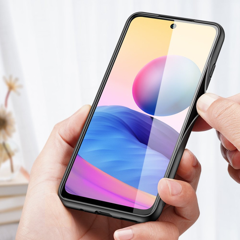 Dux Ducis Fino dėklo dangtelis padengtas nailono medžiaga Xiaomi Redmi Note 10 5G / POCO M3 PRO žalia