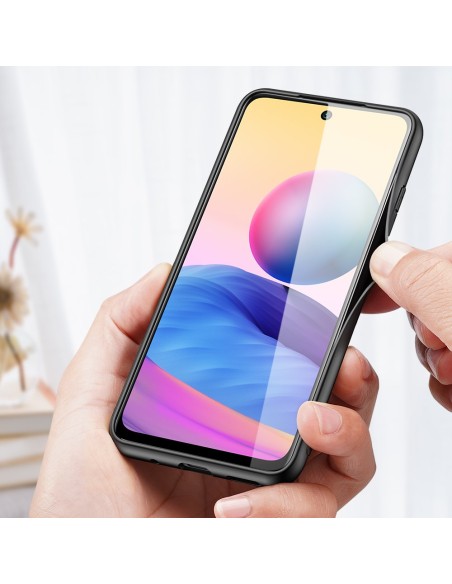 Dux Ducis Fino dėklo dangtelis padengtas nailono medžiaga Xiaomi Redmi Note 10 5G / POCO M3 PRO žalia Dux Ducis Fino dėklo dangtelis padengtas nailono medžiaga Xiaomi Redmi Note 10 5G / POCO M3 PRO žalia