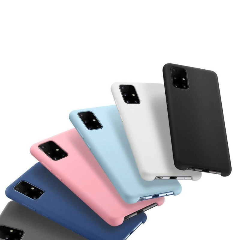 Spring Case gelio dėklas su spalvingu rėmeliu, skirtas Samsung Galaxy A72 4G juodas