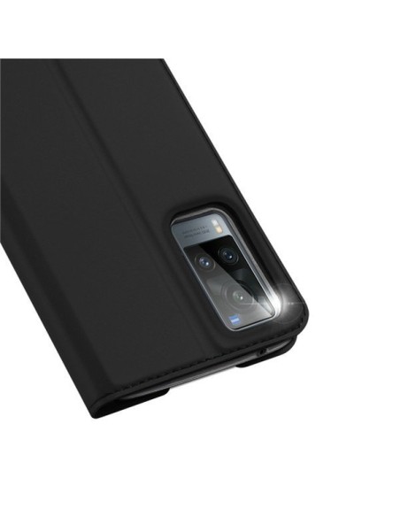 Dux Ducis Skin Pro dėklo dėklo dangtelis su atvartu Vivo X60 juodas Dux Ducis Skin Pro dėklo dėklo dangtelis su atvartu Vivo X60 juodas