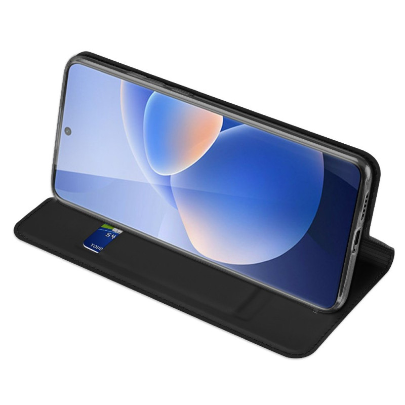 Dux Ducis Skin Pro dėklo dėklo dangtelis su atvartu Vivo X60 juodas