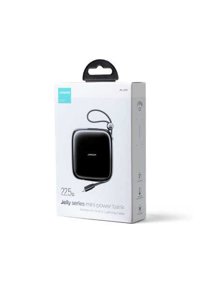 Powerbank 10000mAh Jelly Series 22,5W laidas iPhone Lightning black Powerbank 10000mAh Jelly Series 22,5W laidas iPhone Lightning black