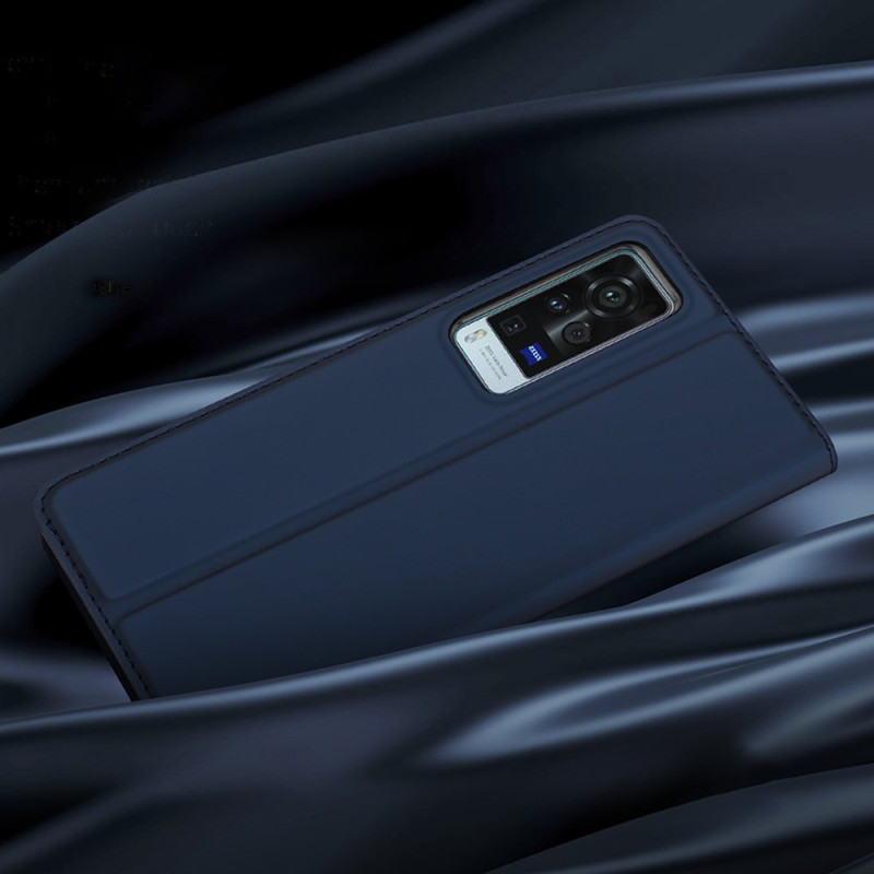 Dux Ducis Skin Pro dėklo dėklo dangtelis su atvartu Vivo X60 juodas