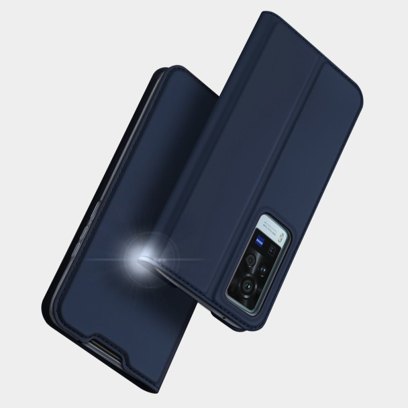 Dux Ducis Skin Pro dėklo dėklo dangtelis su atvartu Vivo X60 juodas