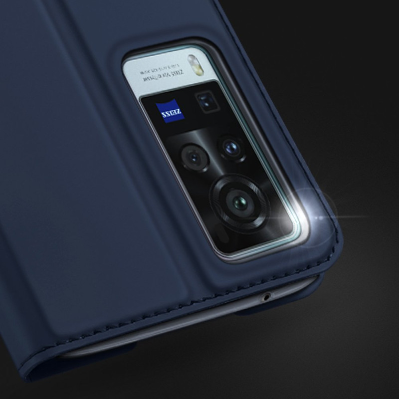 Dux Ducis Skin Pro dėklo dėklo dangtelis su atvartu Vivo X60 juodas