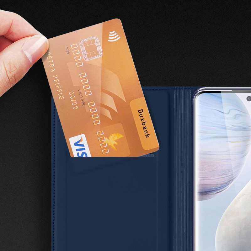 Dux Ducis Skin Pro dėklo dėklo dangtelis su atvartu Vivo X60 juodas