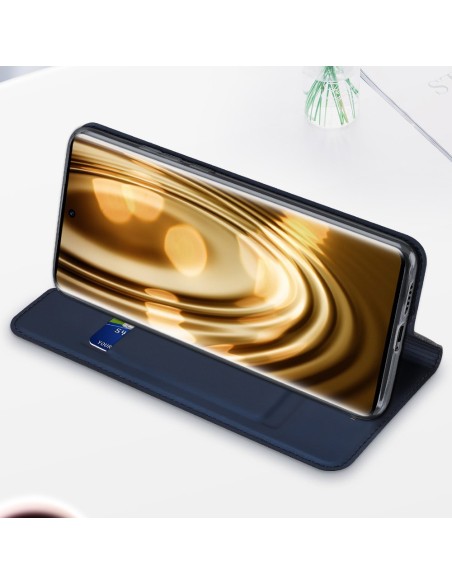 Dux Ducis Skin Pro dėklo dėklo dangtelis su atvartu Vivo X60 juodas Dux Ducis Skin Pro dėklo dėklo dangtelis su atvartu Vivo X60 juodas