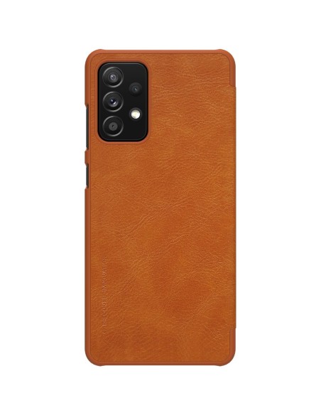 Nillkin Qin odinis dėklas Samsung Galaxy A72 4G rudas Nillkin Qin odinis dėklas Samsung Galaxy A72 4G rudas