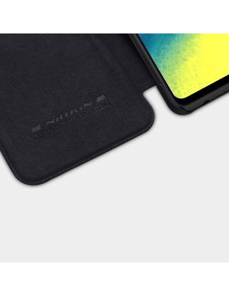 Nillkin Qin odinis dėklas Samsung Galaxy A72 4G rudas Nillkin Qin odinis dėklas Samsung Galaxy A72 4G rudas