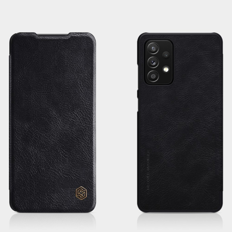 Nillkin Qin odinis dėklas Samsung Galaxy A72 4G juodas