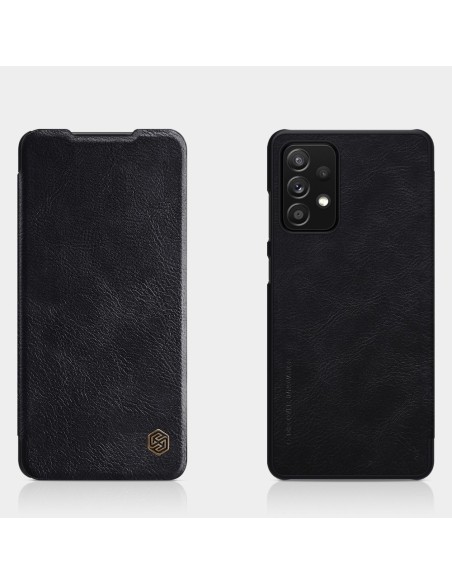 Nillkin Qin odinis dėklas Samsung Galaxy A72 4G juodas Nillkin Qin odinis dėklas Samsung Galaxy A72 4G juodas