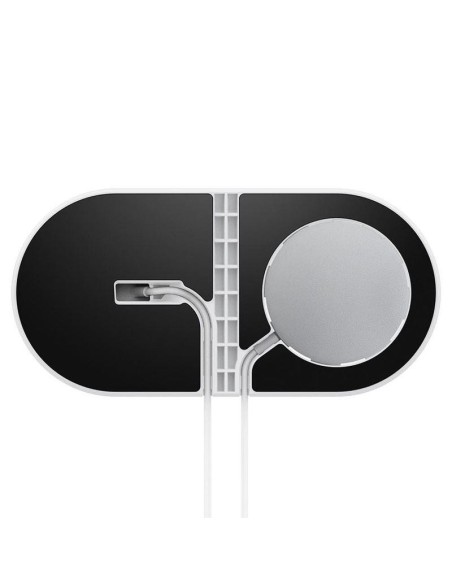Spigen Magfit Duo indukcinis įkroviklis Apple MagSafe / Apple Watch - baltas