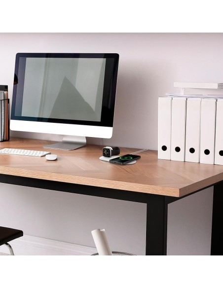 Spigen Magfit Duo indukcinis įkroviklis Apple MagSafe / Apple Watch - baltas