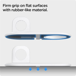 Spigen Magfit Duo indukcinis įkroviklis Apple MagSafe / Apple Watch - baltas