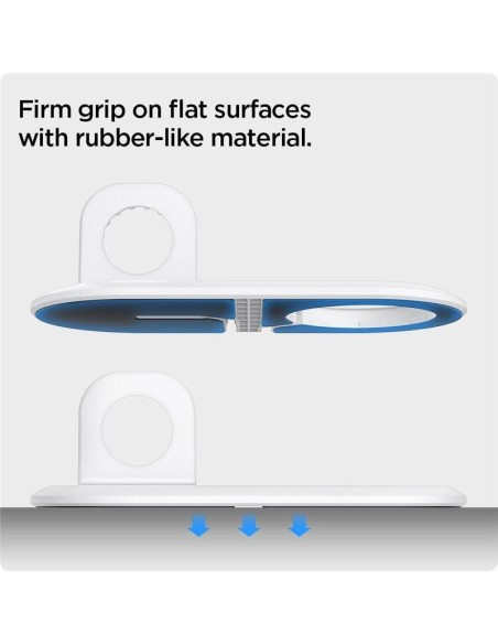 Spigen Magfit Duo indukcinis įkroviklis Apple MagSafe / Apple Watch - baltas