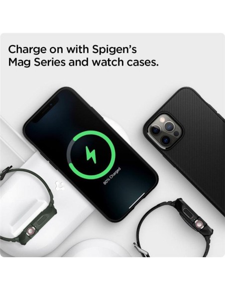 Spigen Magfit Duo indukcinis įkroviklis Apple MagSafe / Apple Watch - baltas