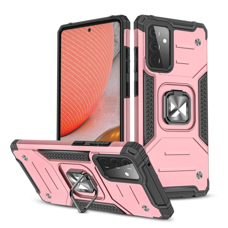 Wozinsky Ring Armor Armored Hybrid Case Cover + Magnetinis laikiklis, skirtas Samsung Galaxy A72 4G rožinė