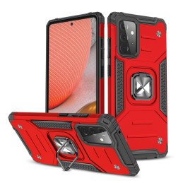 Wozinsky Ring Armor Armored Hybrid Case Cover + Magnetinis laikiklis, skirtas Samsung Galaxy A72 4G raudonas