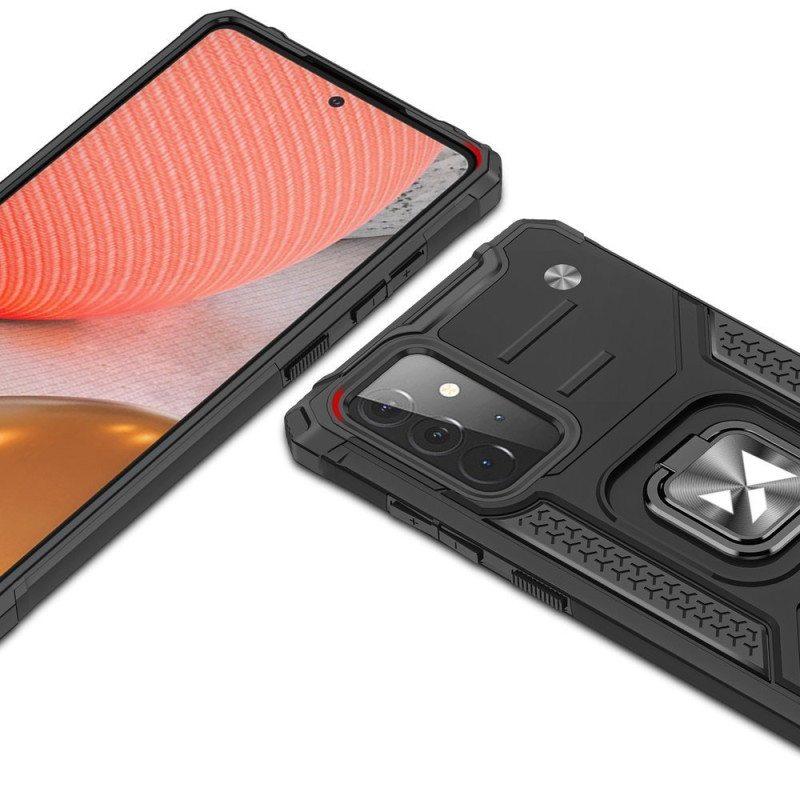 Wozinsky Ring Armor Armored Hybrid Case Cover + Magnetinis laikiklis, skirtas Samsung Galaxy A72 4G raudonas