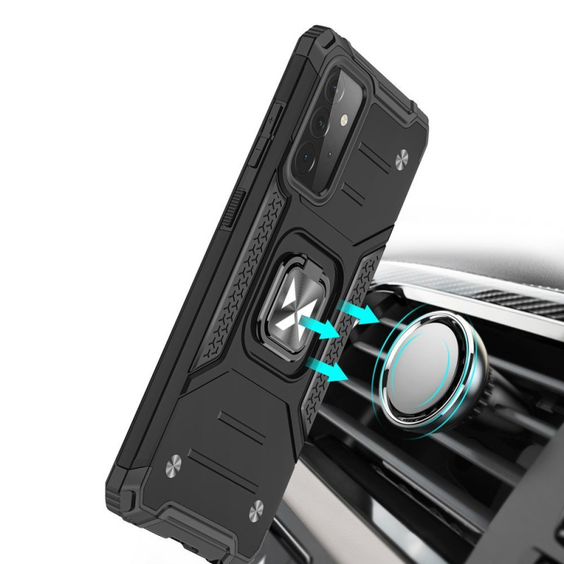 Wozinsky Ring Armor Armored Hybrid Case Cover + Magnetinis laikiklis, skirtas Samsung Galaxy A72 4G Blue