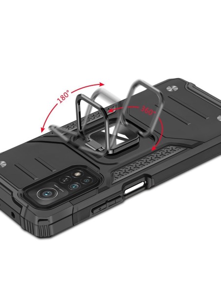 Wozinsky Ring Armor Armored Hybrid Case Cover + Magnetinis laikiklis, skirtas Samsung Galaxy A72 4G Black
