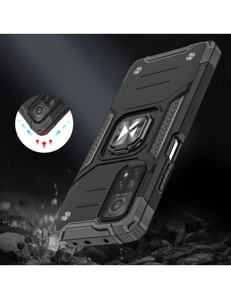 Wozinsky Ring Armor Armored Hybrid Case Cover + Magnetinis laikiklis, skirtas Samsung Galaxy A72 4G Black