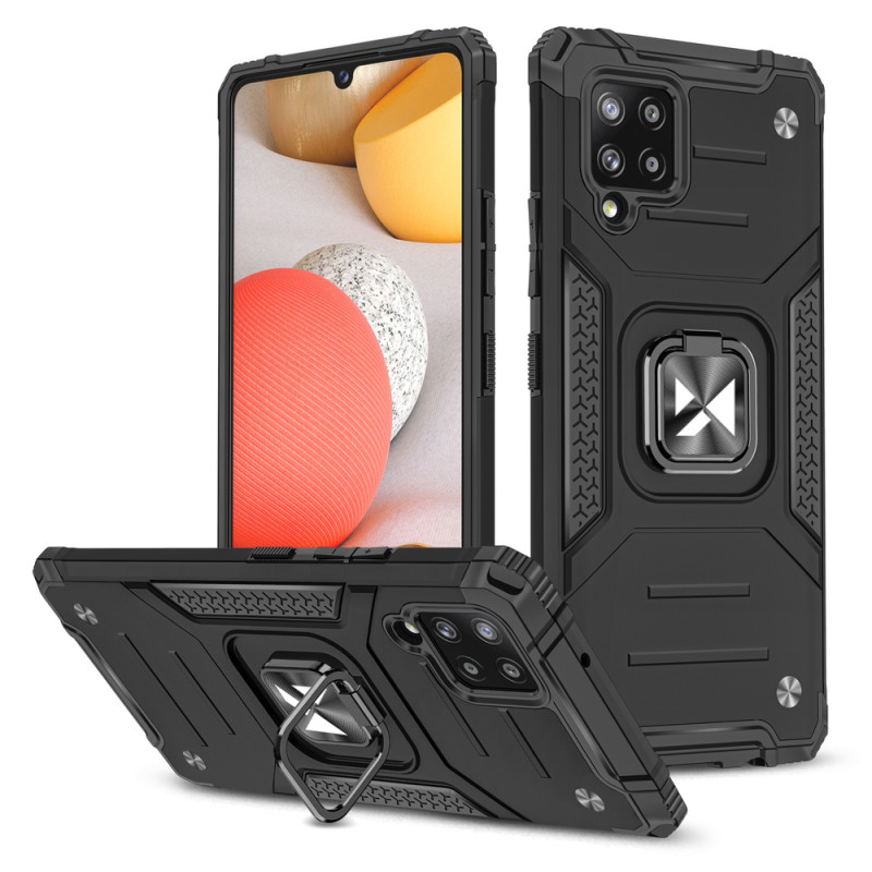 Wozinsky Ring Armor Armored Hybrid Case Cover + Magnetinis laikiklis, skirtas Samsung Galaxy A42 5G Black
