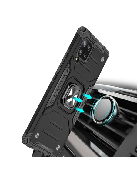 Wozinsky Ring Armor Armored Hybrid Case Cover + Magnetinis laikiklis, skirtas Samsung Galaxy A42 5G Black Wozinsky Ring Armor Armored Hybrid Case Cover + Magnetinis laikiklis, skirtas Samsung Galaxy A42 5G Black