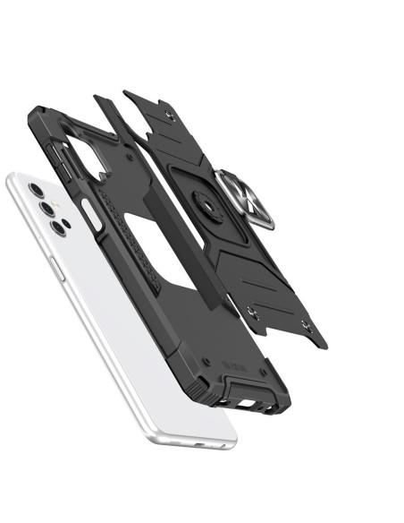 Wozinsky Ring Armor Armored Hybrid Case Cover + Magnetinis laikiklis, skirtas Samsung Galaxy A32 4G Black Wozinsky Ring Armor Armored Hybrid Case Cover + Magnetinis laikiklis, skirtas Samsung Galaxy A32 4G Black