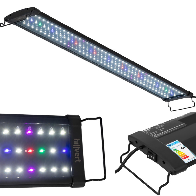 Akvariumo augalų augimo LED lempa viso spektro 129 LED 90cm 25W