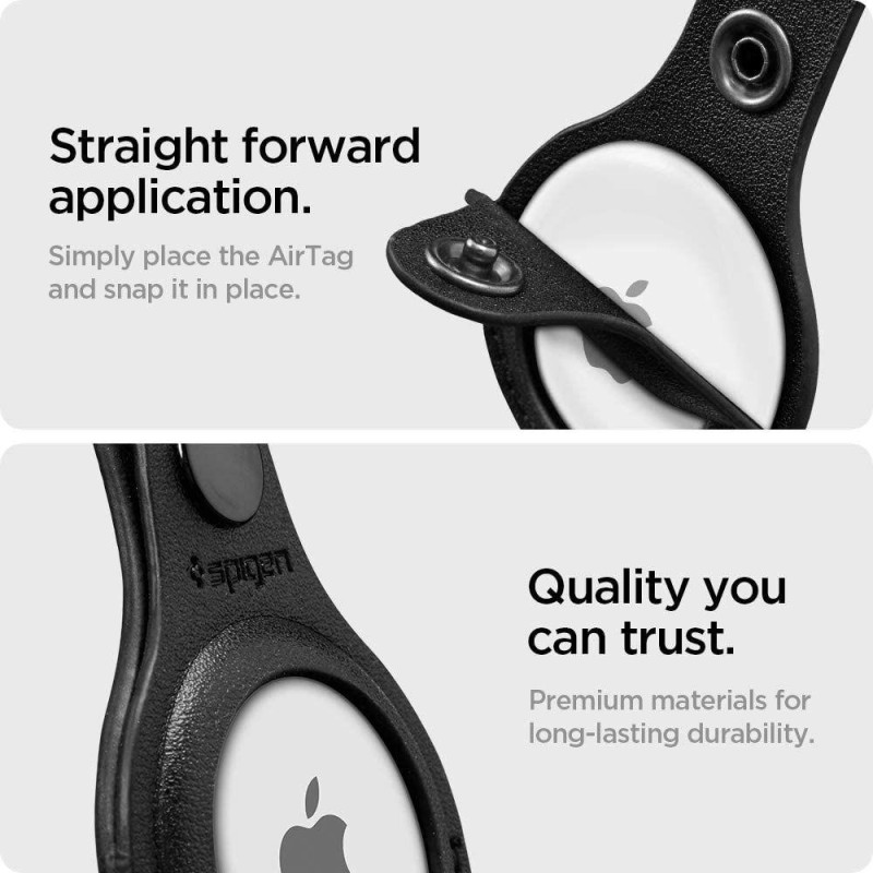 Spigen Valentinus dėklas Apple AirTag - juodas