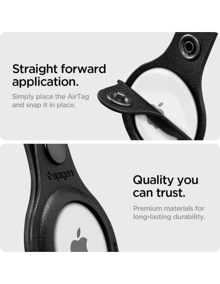 Spigen Valentinus dėklas Apple AirTag - juodas Spigen Valentinus dėklas Apple AirTag - juodas