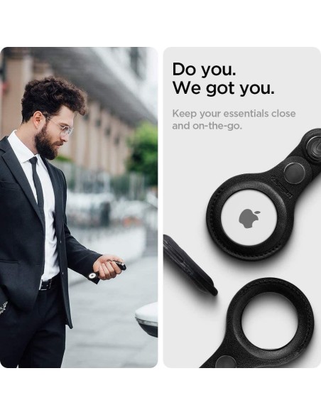 Spigen Valentinus dėklas Apple AirTag - juodas Spigen Valentinus dėklas Apple AirTag - juodas