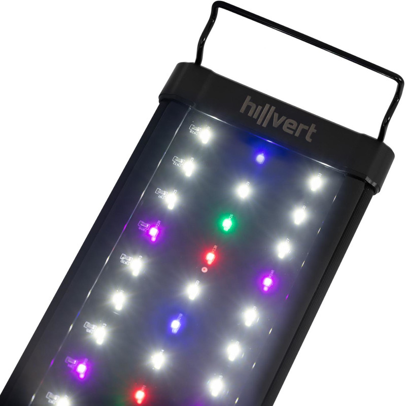 Akvariumo augalų augimo LED lempa viso spektro 129 LED 90cm 25W