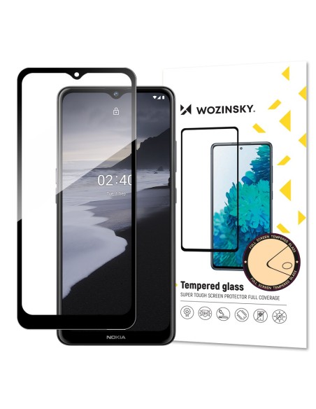 Wozinsky Super patvarus pilnai klijuojamas grūdintas stiklas viso ekrano dangtelis su rėmeliu dėklu Nokia 2.4 Black Wozinsky Super patvarus pilnai klijuojamas grūdintas stiklas viso ekrano dangtelis su rėmeliu dėklu Nokia 2.4 Black