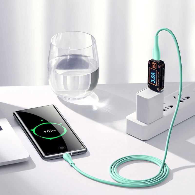 Joyroom USB – C tipo USB kabelis 3 A 1 m baltas (S-1030M8)