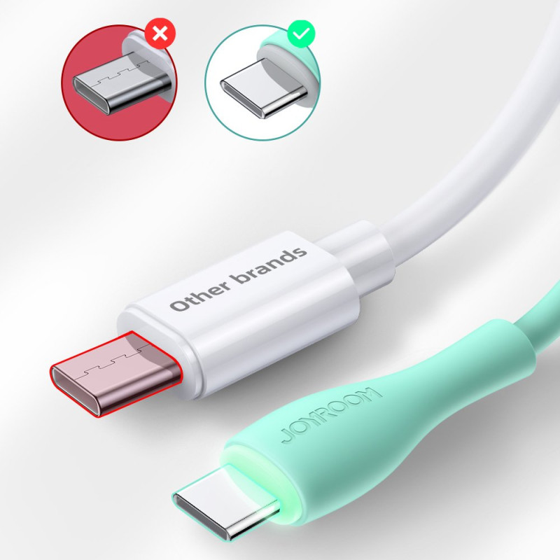 Joyroom USB – C tipo USB kabelis 3 A 1 m baltas (S-1030M8)
