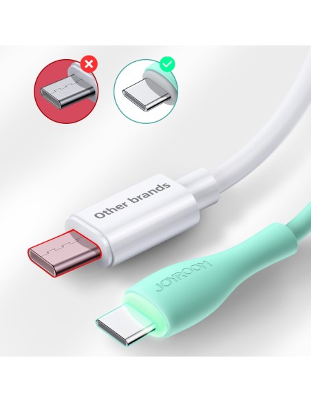 Joyroom USB – C tipo USB kabelis 3 A 1 m baltas (S-1030M8) Joyroom USB – C tipo USB kabelis 3 A 1 m baltas (S-1030M8)