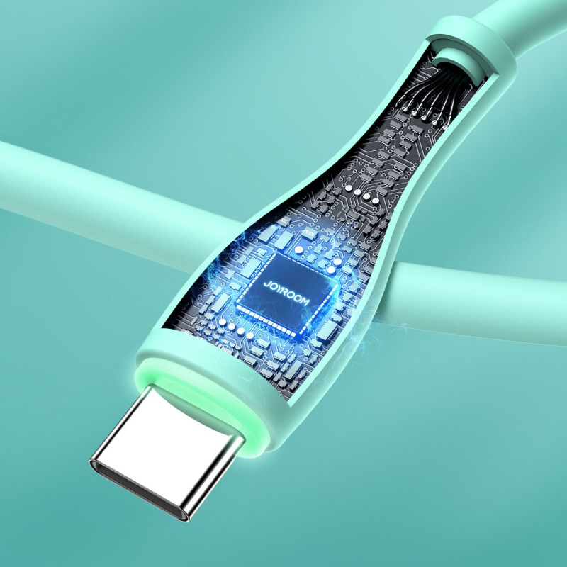 Joyroom USB – C tipo USB kabelis 3 A 1 m baltas (S-1030M8)