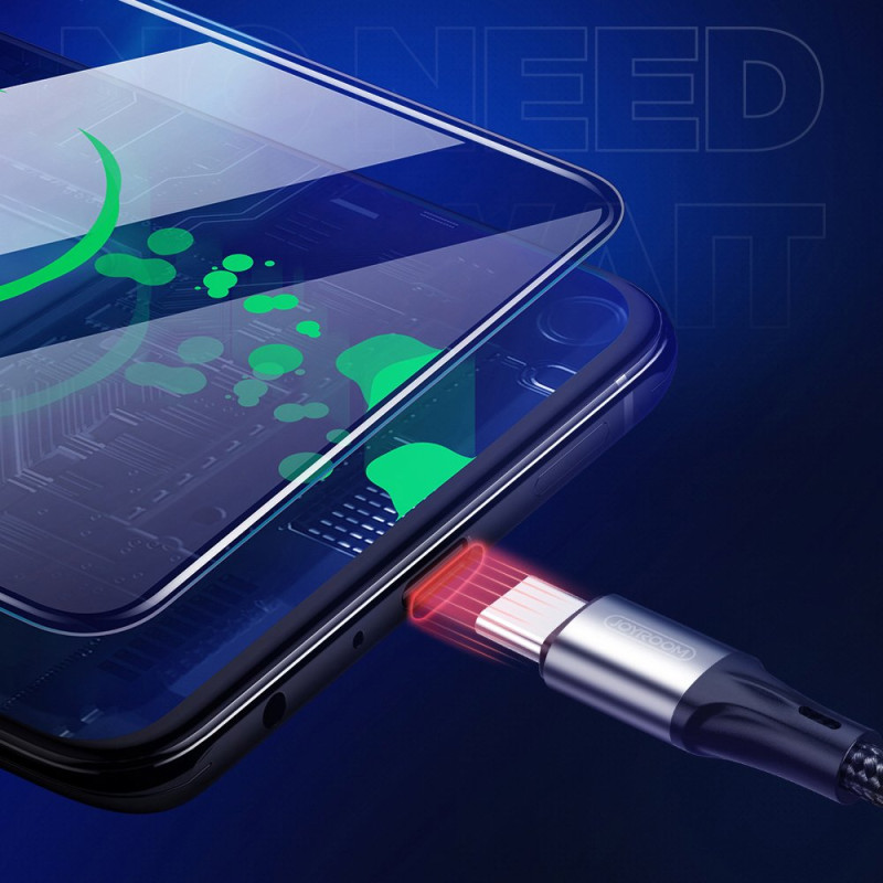 Joyroom USB – C tipo USB laidas 3 A 1 m juodas (S-1030N1)
