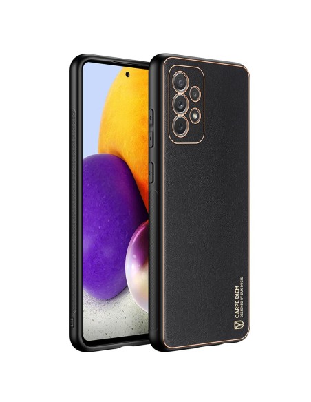 Dux Ducis Yolo elegantiškas dėklas su ekologiškos odos dangteliu, skirtas Samsung Galaxy A72 4G juodas Dux Ducis Yolo elegantiškas dėklas su ekologiškos odos dangteliu, skirtas Samsung Galaxy A72 4G juodas