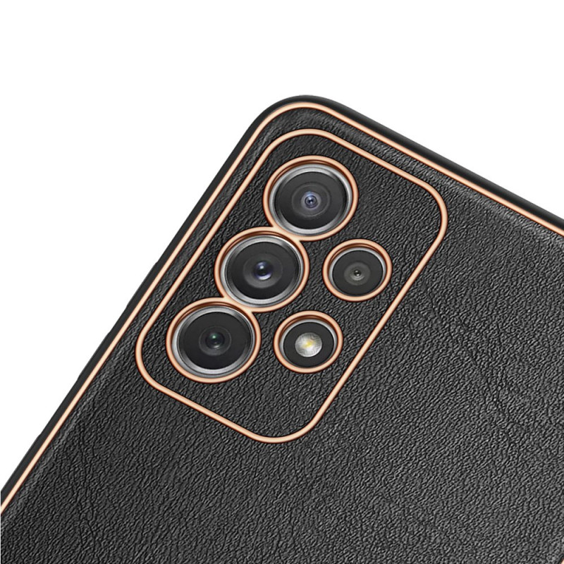 Dux Ducis Yolo elegantiškas dėklas su ekologiškos odos dangteliu, skirtas Samsung Galaxy A72 4G juodas