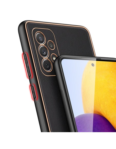 Dux Ducis Yolo elegantiškas dėklas su ekologiškos odos dangteliu, skirtas Samsung Galaxy A72 4G juodas Dux Ducis Yolo elegantiškas dėklas su ekologiškos odos dangteliu, skirtas Samsung Galaxy A72 4G juodas