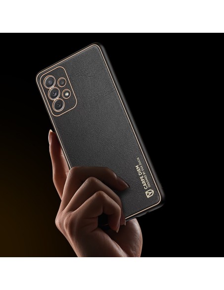 Dux Ducis Yolo elegantiškas dėklas su ekologiškos odos dangteliu, skirtas Samsung Galaxy A72 4G juodas Dux Ducis Yolo elegantiškas dėklas su ekologiškos odos dangteliu, skirtas Samsung Galaxy A72 4G juodas