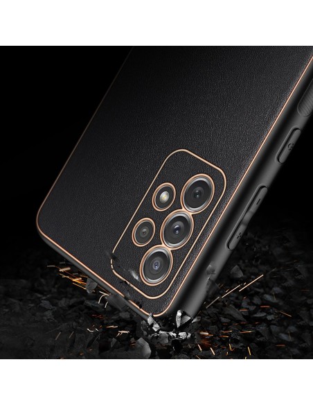 Dux Ducis Yolo elegantiškas dėklas su ekologiškos odos dangteliu, skirtas Samsung Galaxy A72 4G juodas Dux Ducis Yolo elegantiškas dėklas su ekologiškos odos dangteliu, skirtas Samsung Galaxy A72 4G juodas