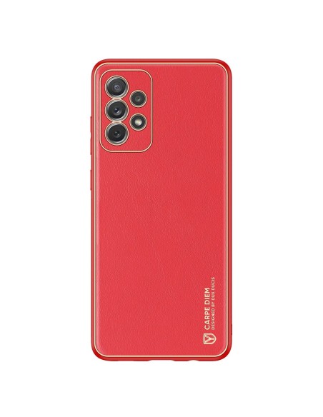 Dux Ducis Yolo elegantiškas dėklo dangtelis pagamintas iš ekologiškos odos, skirtas Samsung Galaxy A72 4G raudonas Dux Ducis Yolo elegantiškas dėklo dangtelis pagamintas iš ekologiškos odos, skirtas Samsung Galaxy A72 4G raudonas