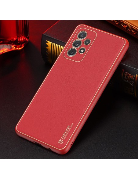 Dux Ducis Yolo elegantiškas dėklo dangtelis pagamintas iš ekologiškos odos, skirtas Samsung Galaxy A72 4G raudonas Dux Ducis Yolo elegantiškas dėklo dangtelis pagamintas iš ekologiškos odos, skirtas Samsung Galaxy A72 4G raudonas